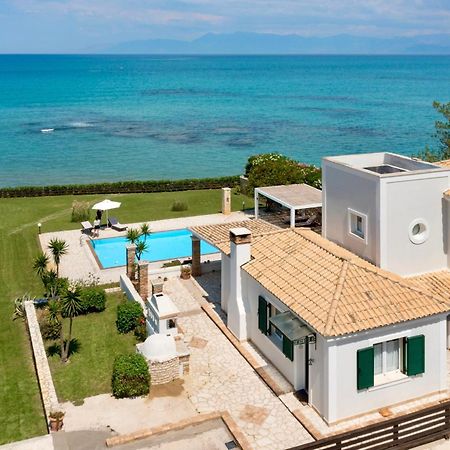 Beachfront Villa Victoras - With Private Beach Sidárion Exteriör bild