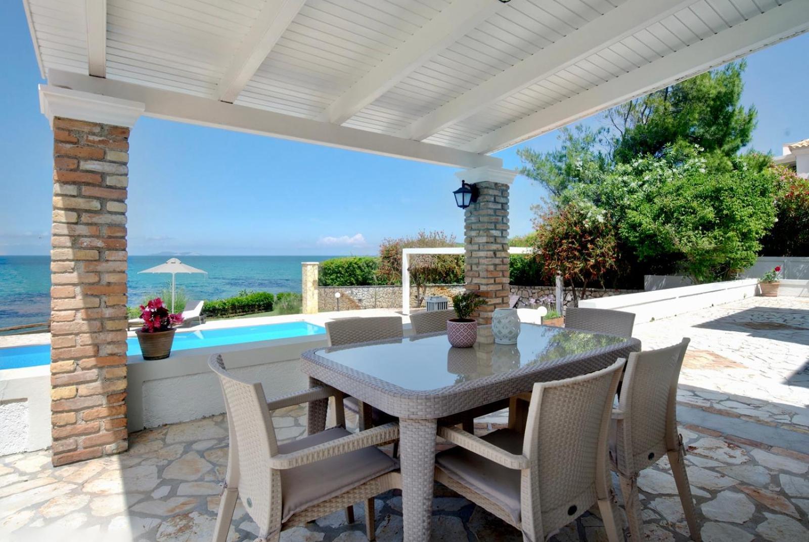 Beachfront Villa Victoras - With Private Beach Sidárion Exteriör bild